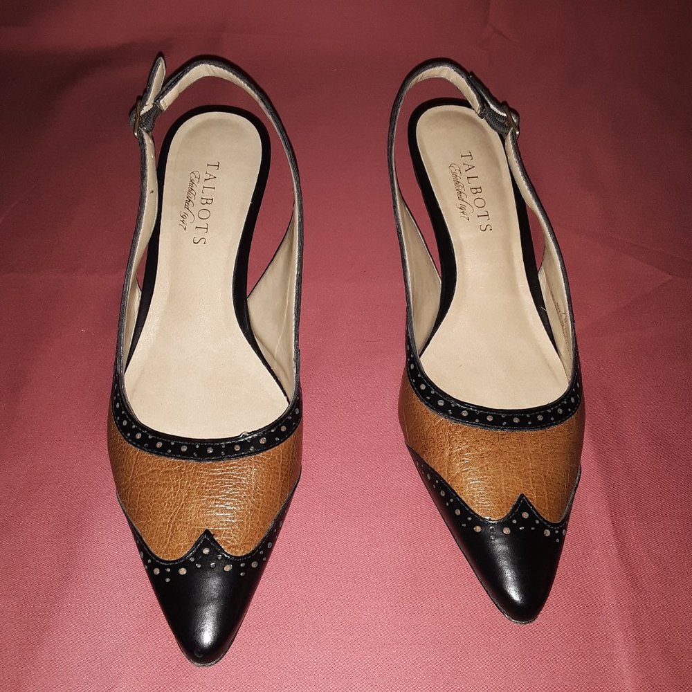 Talbots Kitten Heeled Slingbacks